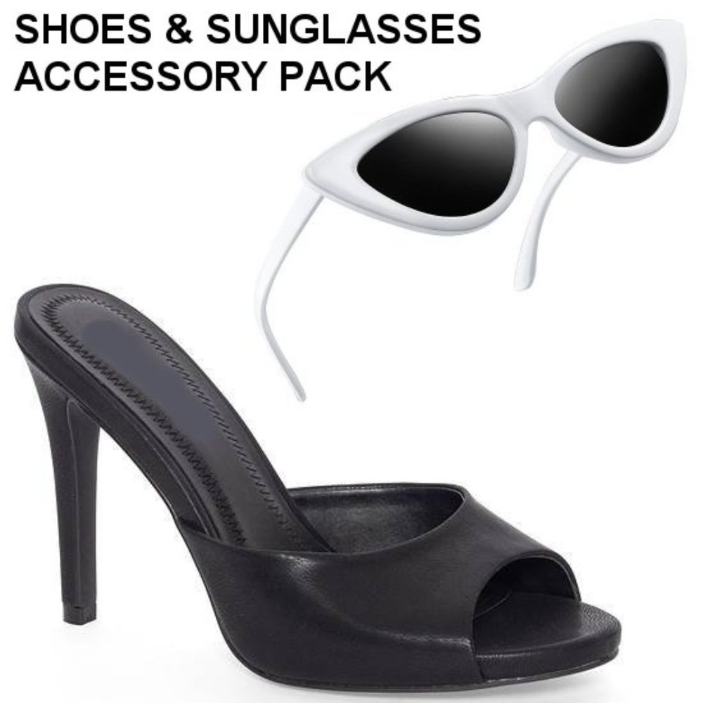 NWT Adorable Barbie Movie Black & White Striped Dress Halloween Costume - Picture 16 of 16